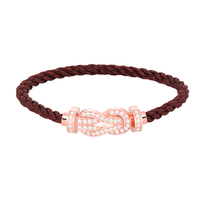 [⭐Novea]CHANCE LARGE 8 FIGURE BUCKLE FULL DIAMOND BRACELET ROSE GOLD