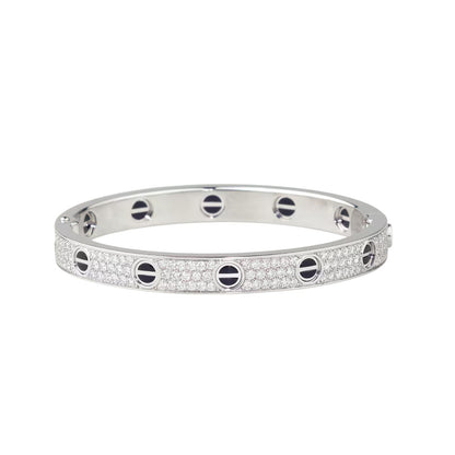 [⭐Novea]LOVE BRACELET 6.1MM DIAMOND-PAVED CERAMIC