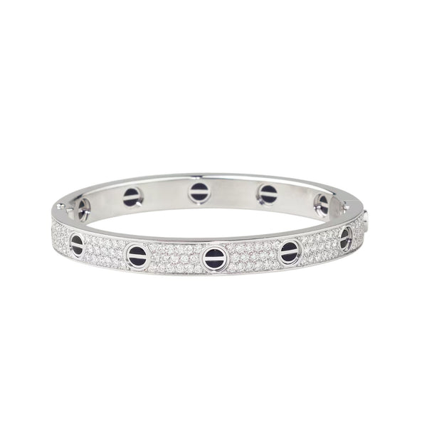 [⭐Spark]LOVE BRACELET 6.1MM DIAMOND-PAVED CERAMIC