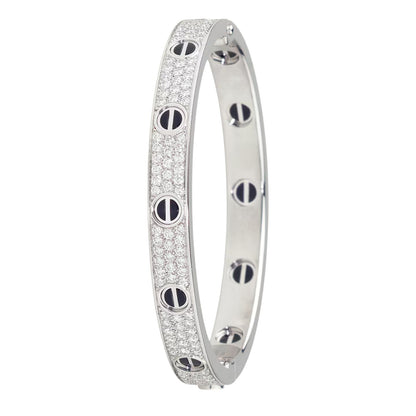 [⭐Novea]LOVE BRACELET 6.1MM DIAMOND-PAVED CERAMIC