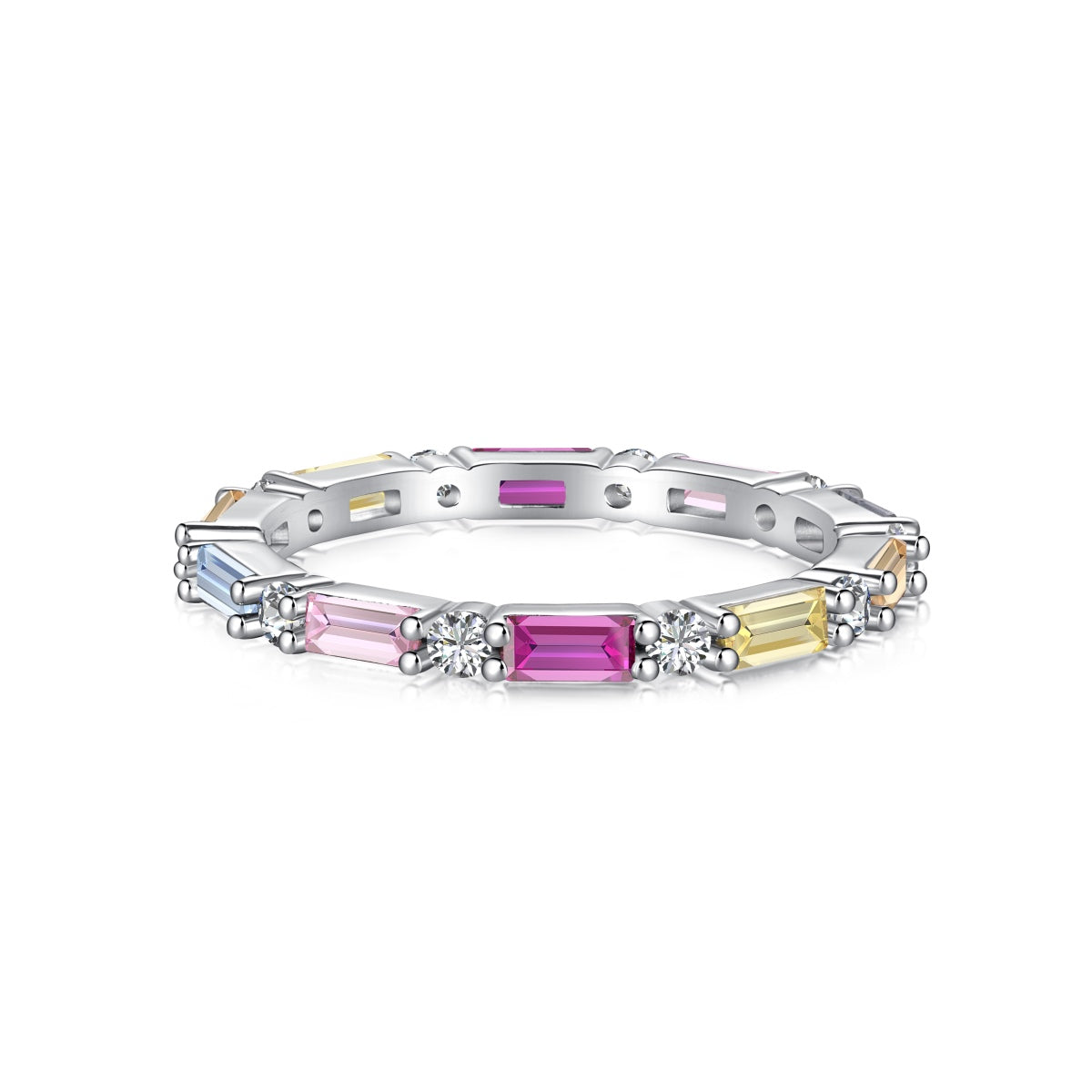 [Lucky Jewelry]Lively In Shades Elegant Radiant Cut Daily Ring