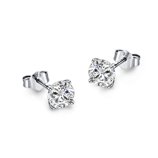 [Lucky Jewelry]Unique Round Shape Earrings