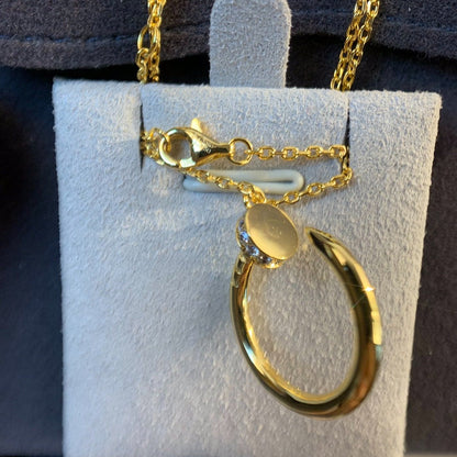 [⭐Novea]JUSTE NECKLACE GOLD DIAMONDS
