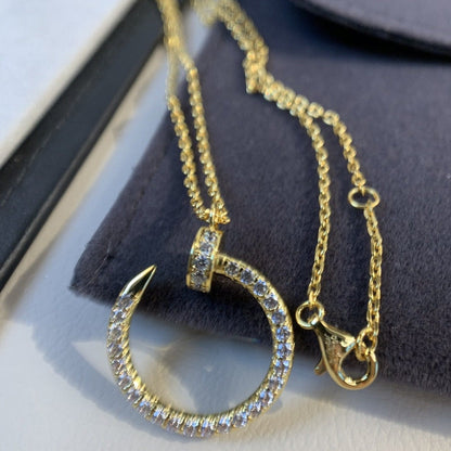 [⭐Novea]JUSTE NECKLACE GOLD DIAMONDS