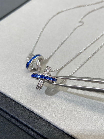[⭐Novea]LIENS DIAMOND SILVER NECKLACE