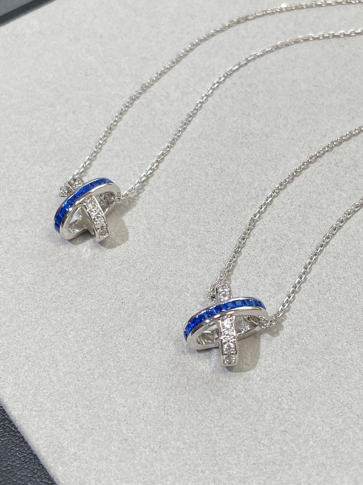 [⭐Novea]LIENS DIAMOND SILVER NECKLACE