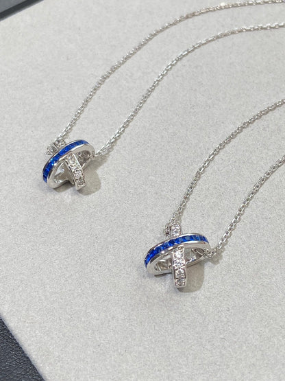 [⭐Novea]LIENS DIAMOND SILVER NECKLACE