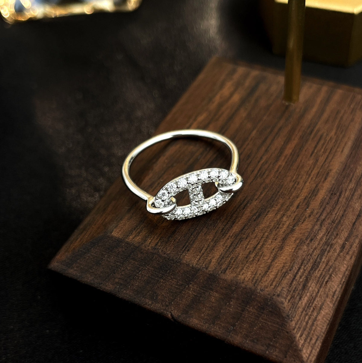 [⭐Novea]RONDE SMALL SILVER DIAMOND RING