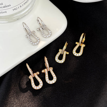 [⭐Novea]FORCE 10 FULL DIAMOND DROP EARRINGS MEDIUM MODEL