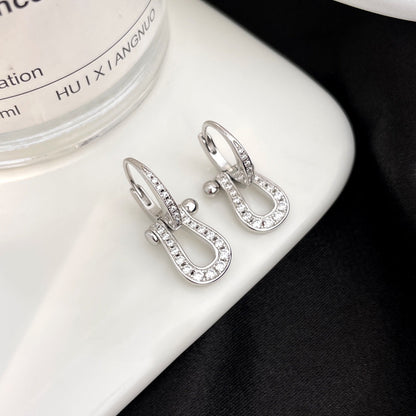 [⭐Novea]FORCE 10 FULL DIAMOND DROP EARRINGS MEDIUM MODEL