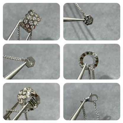 [⭐Novea]BEE LOVE DIAMOND PAVED 3 ROW NECKLACE