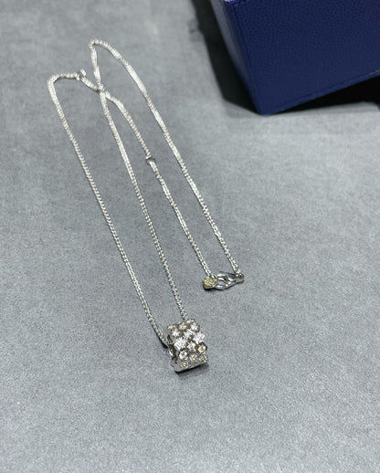 [⭐Novea]BEE LOVE DIAMOND PAVED 3 ROW NECKLACE