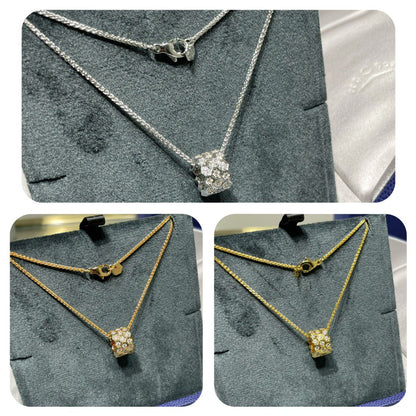 [⭐Novea]BEE LOVE DIAMOND PAVED 3 ROW NECKLACE