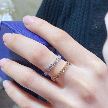 [⭐Novea]BEE LOVE DIAMOND PAVED SMALL RING