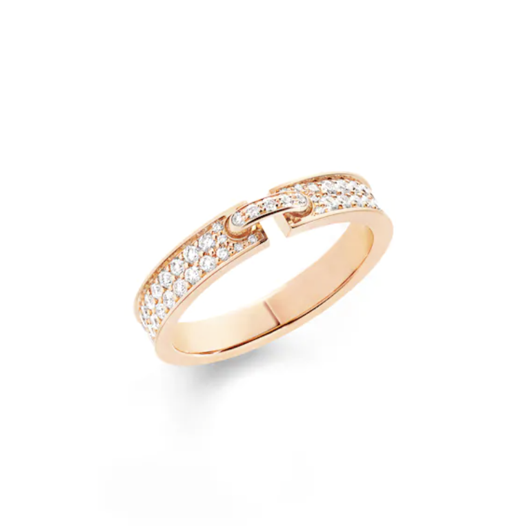 [⭐Novea]ALLIANCE LIENS VIDENCE PAVED DIAMOND 4MM RING