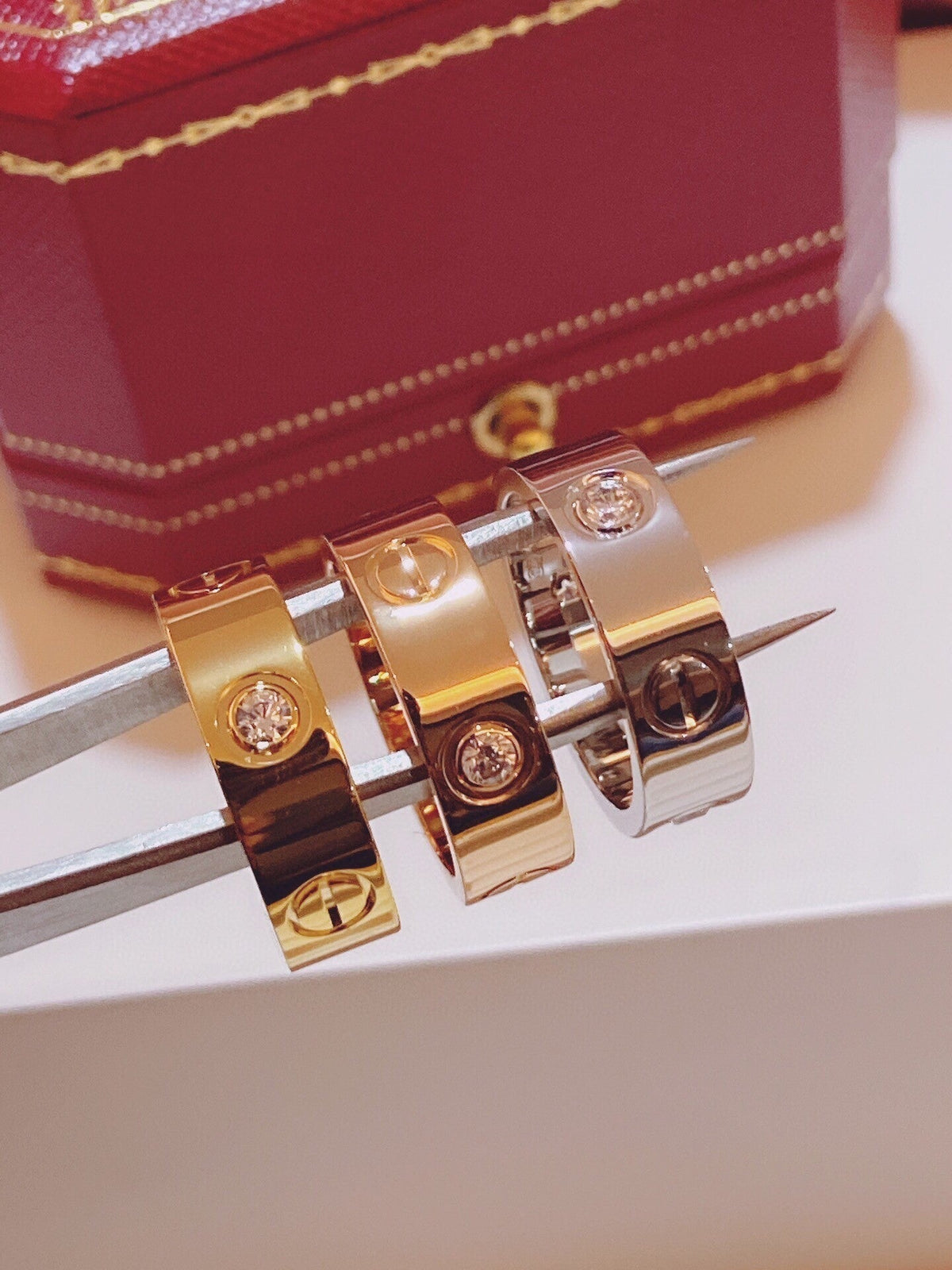 [⭐Novea]Three-Diamond Ring