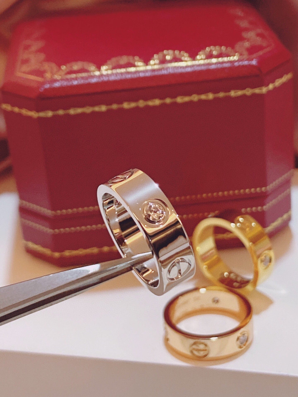 [⭐Novea]Three-Diamond Ring