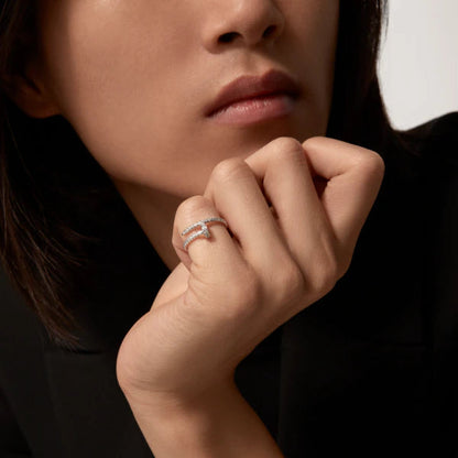 [⭐Novea]JUSTE RING 1.8MM SILVER DIAMONDS