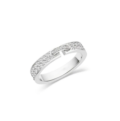 [⭐Novea]ALLIANCE LIENS VIDENCE PAVED DIAMOND 4MM RING