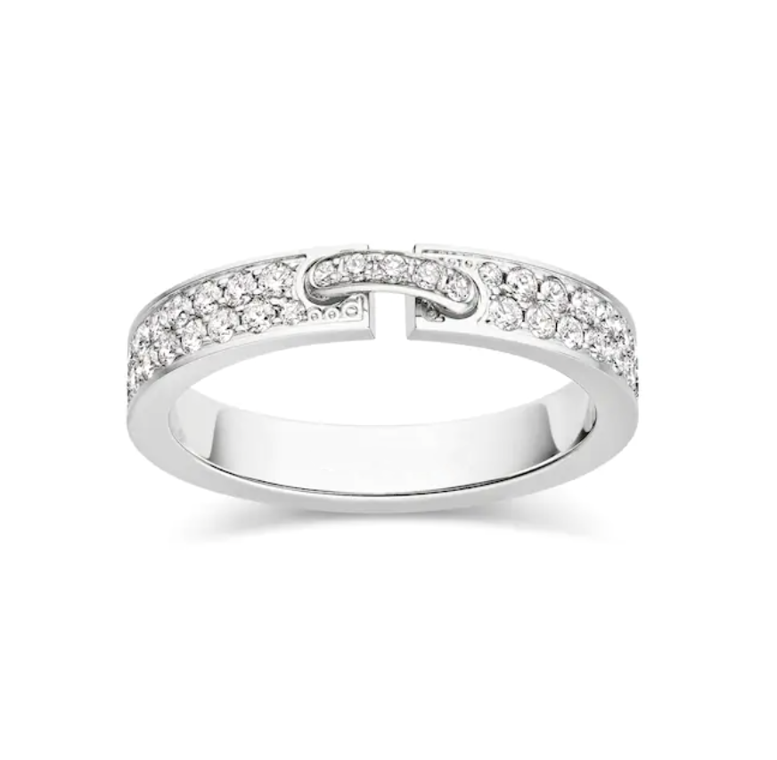 [⭐Novea]ALLIANCE LIENS VIDENCE PAVED DIAMOND 4MM RING