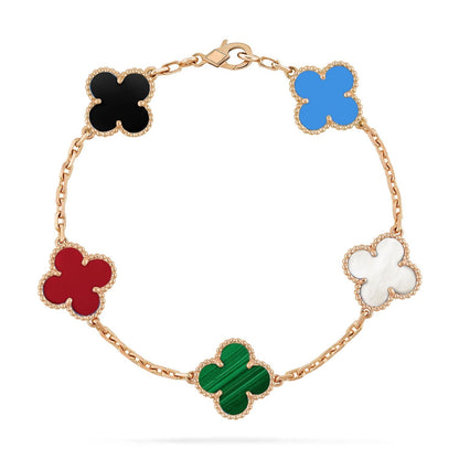 [⭐Novea]CLOVER 5 MOTIFS MULTICOLOR BRACELET