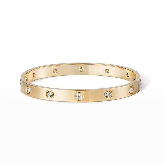 [⭐Novea]LOVE BRACELET 6.1MM 10 DIAMONDS