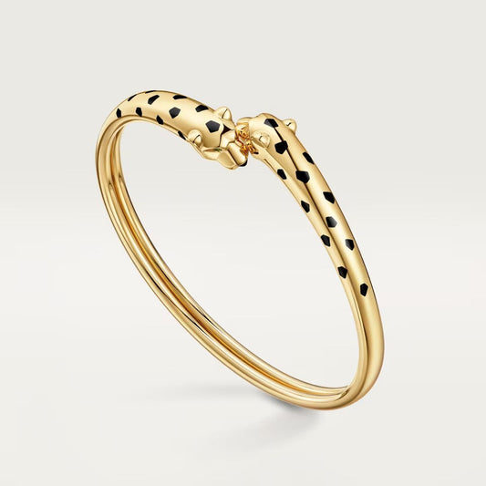 [⭐Novea]PANTHERE DOUBLE HEADED OPEN BRACELET