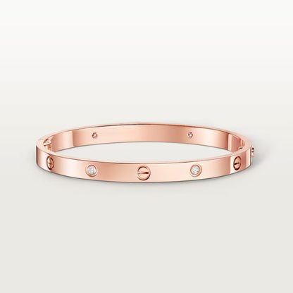 [⭐Novea]LOVE BRACELET 4.8MM 4 DIAMONDS