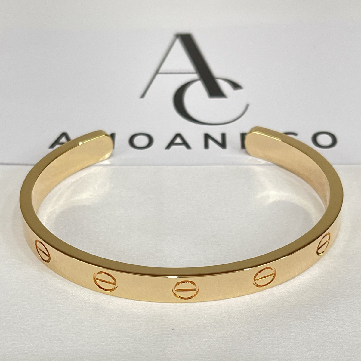 [⭐Novea]LOVE BRACELET 6.1MM OPEN CUFF