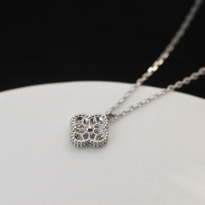 [⭐Novea]CLOVER MINI 9.5MM PENDANT DIAMOND NECKLACE