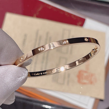 [⭐Novea]LOVE BRACELET 3.65MM 10 DIAMONDS
