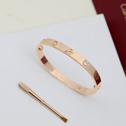 [⭐Novea]LOVE BRACELET 6.1MM 4 DIAMONDS