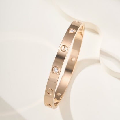 [⭐Novea]LOVE BRACELET 6.1MM 4 DIAMONDS
