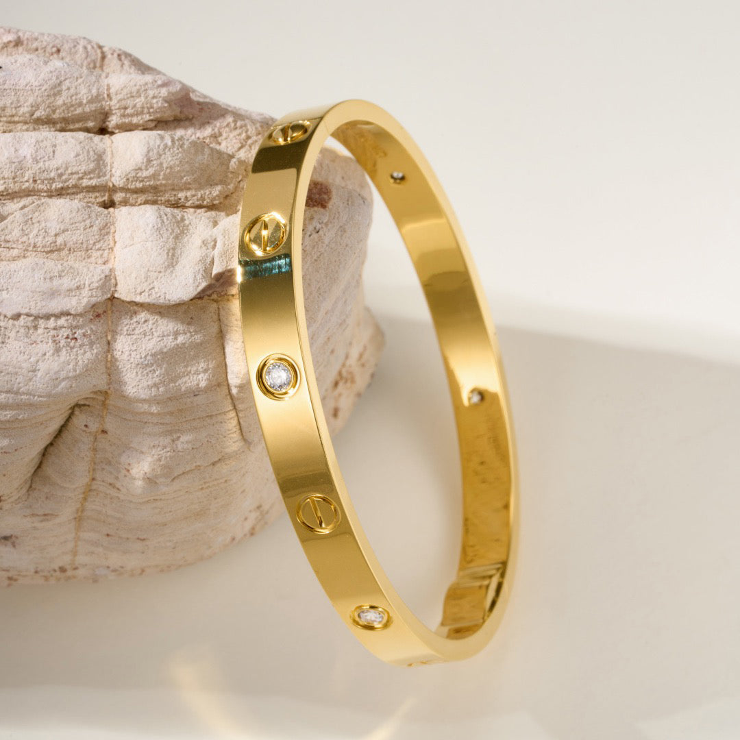 [⭐Novea]LOVE BRACELET 6.1MM 4 DIAMONDS