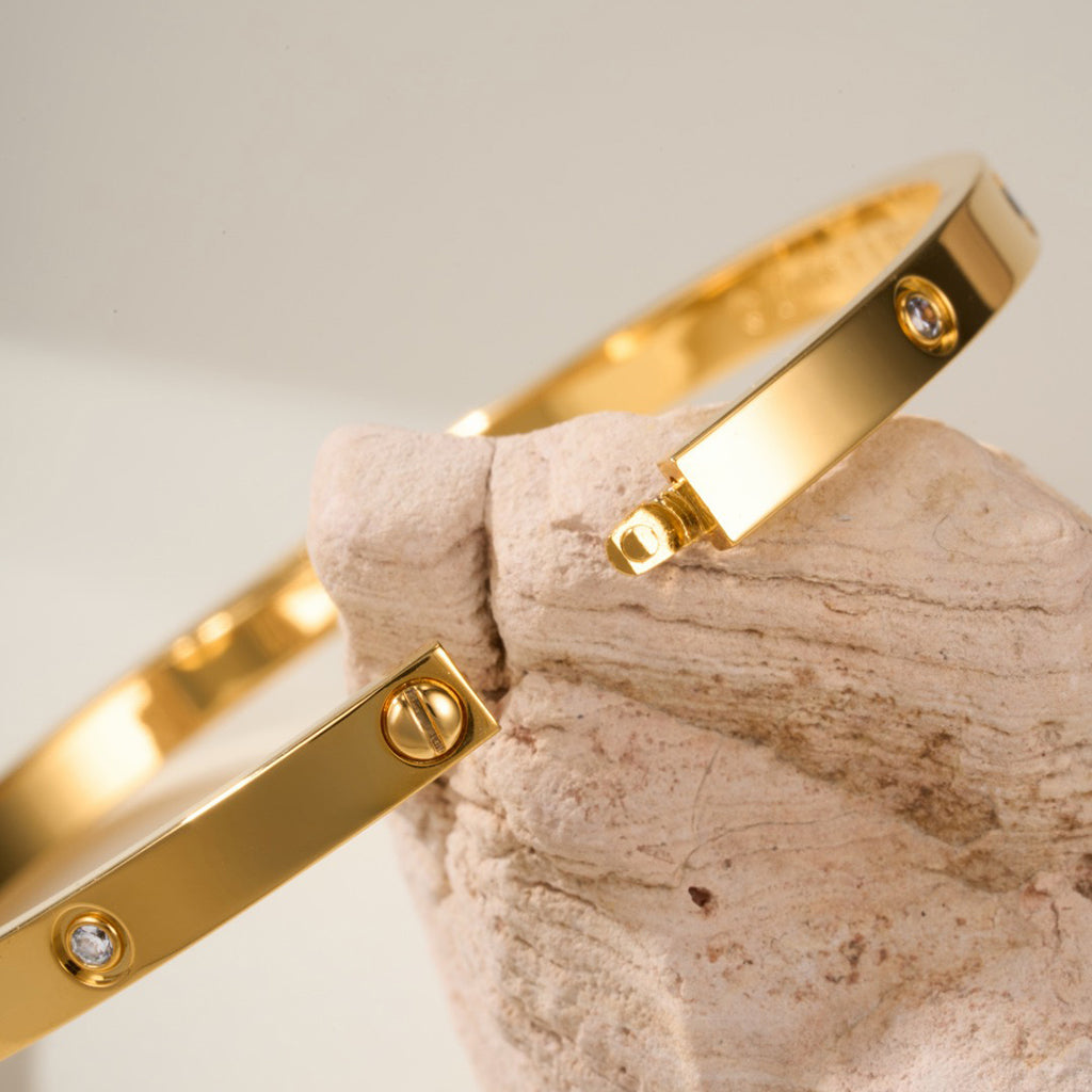 [⭐Novea]LOVE BRACELET 3.65MM 10 DIAMONDS