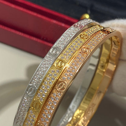 [⭐Novea]LOVE BRACELET 3.65MM DIAMOND-PAVED