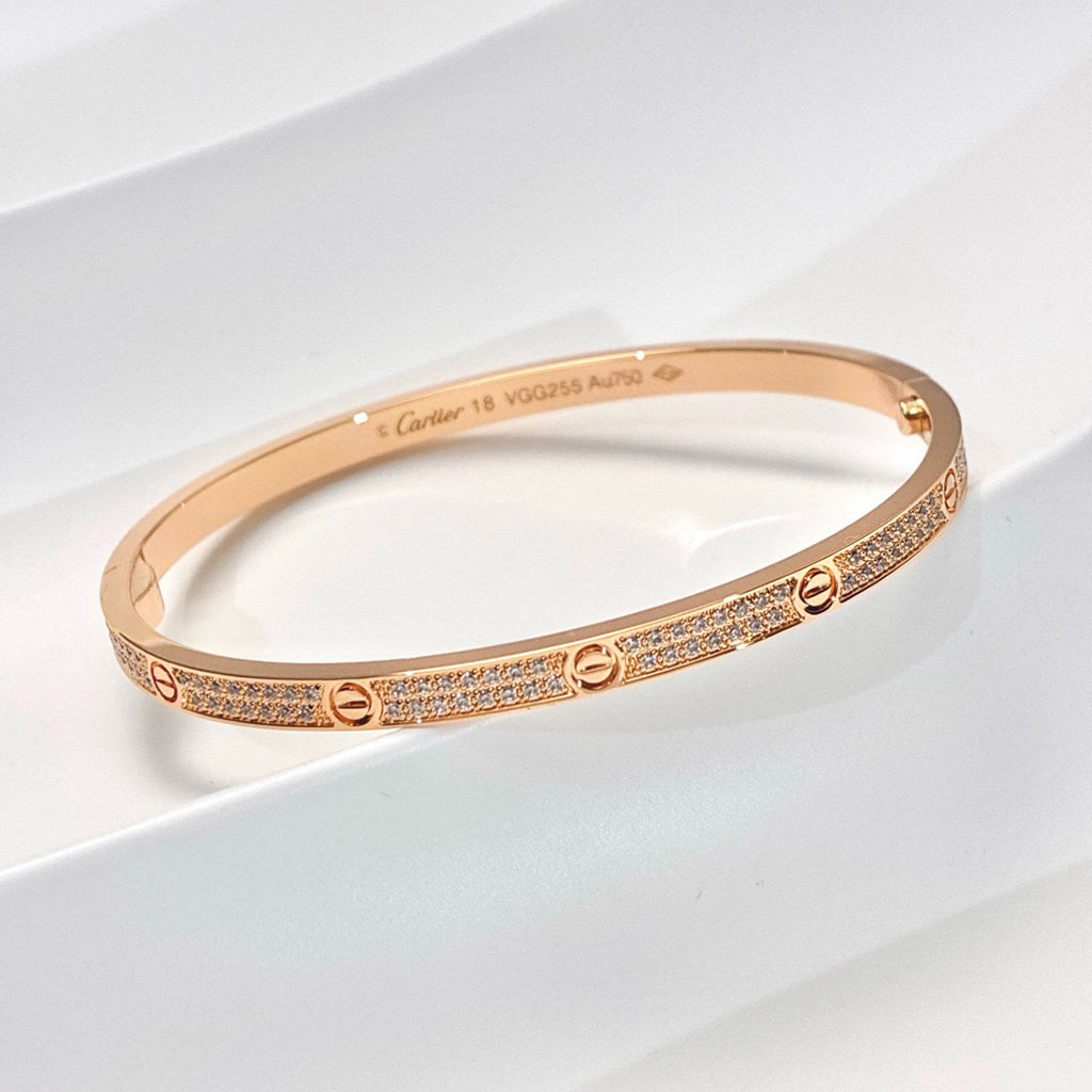 [⭐Novea]LOVE BRACELET 3.65MM DIAMOND-PAVED