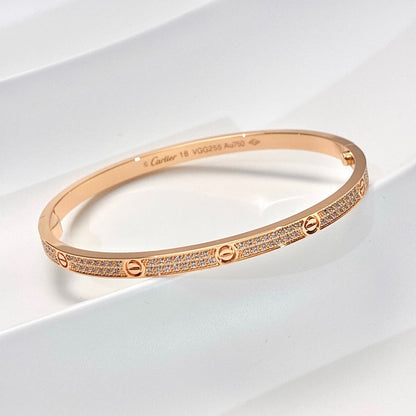 [⭐Novea]LOVE BRACELET 3.65MM DIAMOND-PAVED