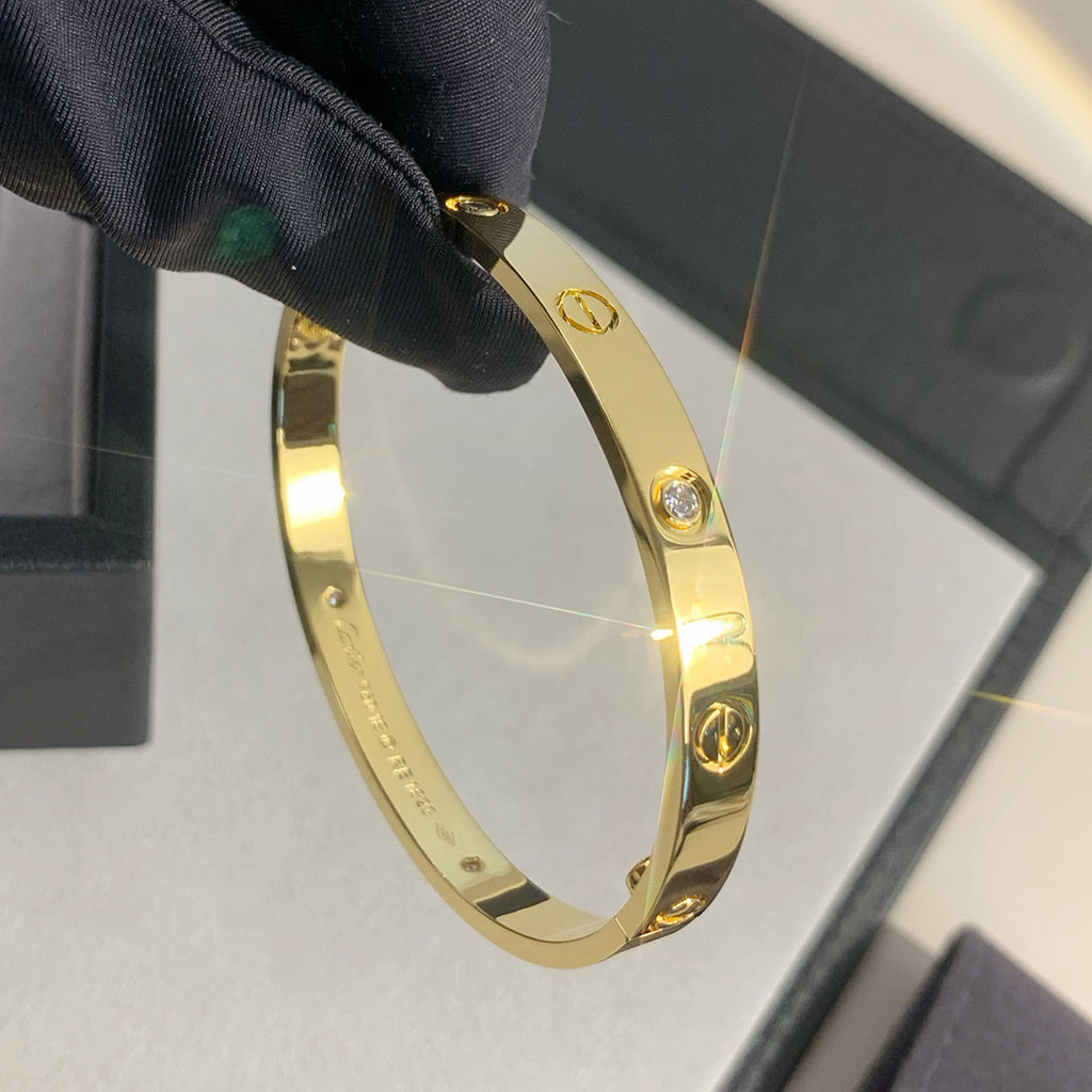 [⭐Novea]LOVE BRACELET 6.1MM 4 DIAMONDS