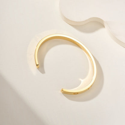 [⭐Novea]LOVE BRACELET 6.1MM OPEN CUFF