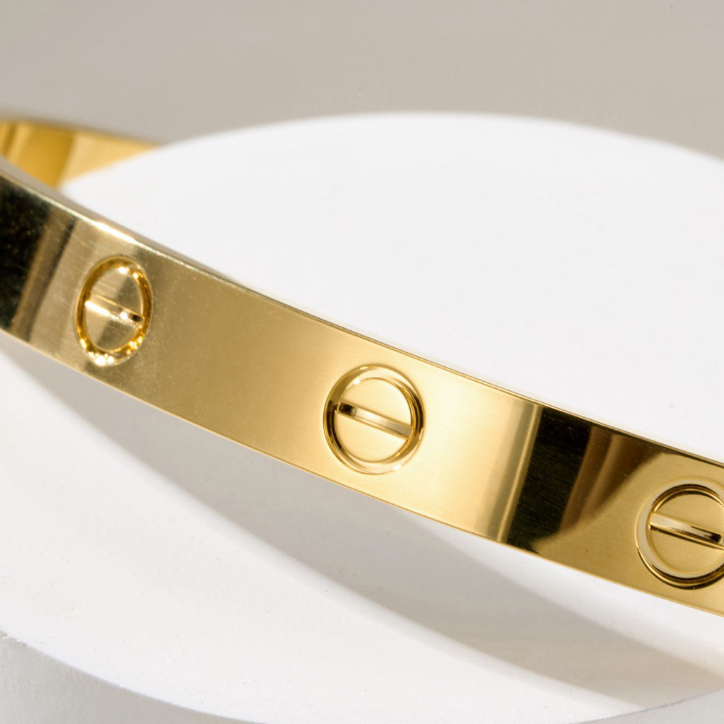 [⭐Novea]LOVE BRACELET 6.1MM OPEN CUFF