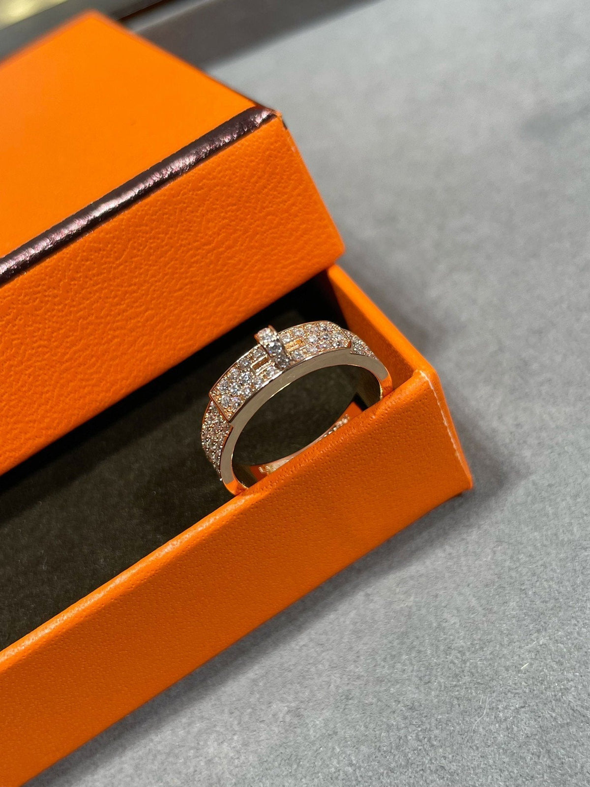 [⭐Novea]KELLY PINK GOLD DIAMOND RING