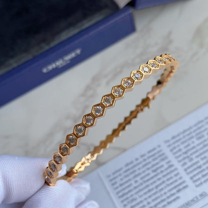 [⭐Novea]BEE LOVE GOLD BRACELET FULL DIAMOND