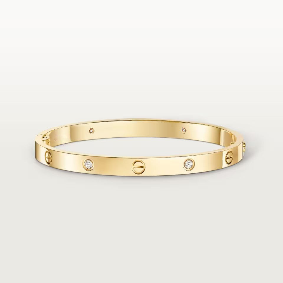 [⭐Novea]LOVE BRACELET 4.8MM 4 DIAMONDS