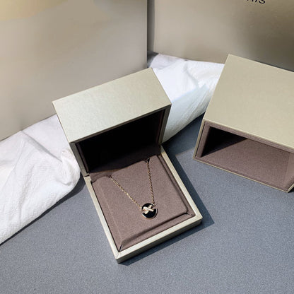 [⭐Novea]JEUX DE PINK GOLD DIAMOND NECKLACE