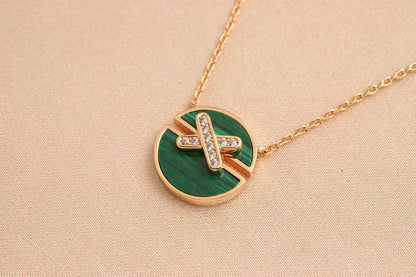 [⭐Novea]JEUX DE ROSE GOLD DIAMOND NECKLACE