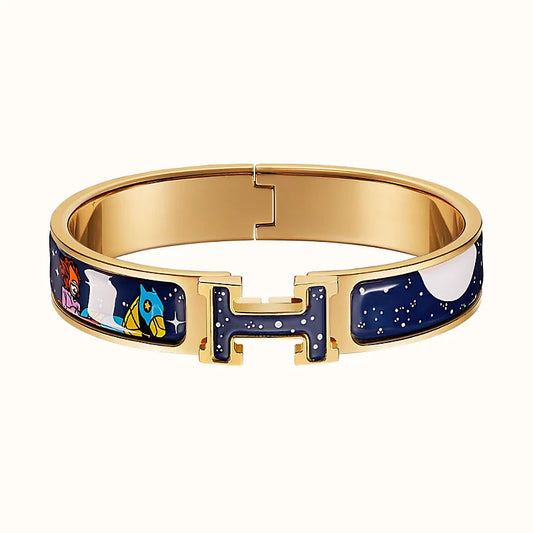 [⭐Novea]H STAR AND MOON BRACELET 12MM