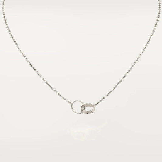 [⭐Novea]LOVE NECKLACE PINK GOLD AND SILVER