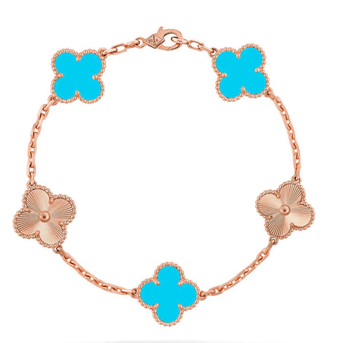 [⭐Novea] CLOVER 5 MOTIF TURQUOISE BRACELET COLLECTION