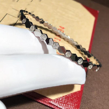 [⭐Novea]BEE LOVE SILVER DIAMOND BRACELET